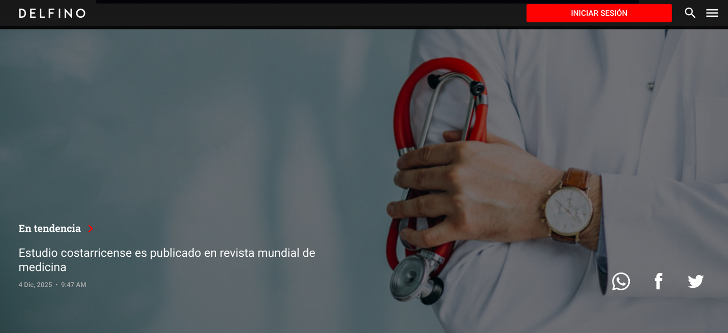 Estudio costarricense es publicado en revista mundial de medicina